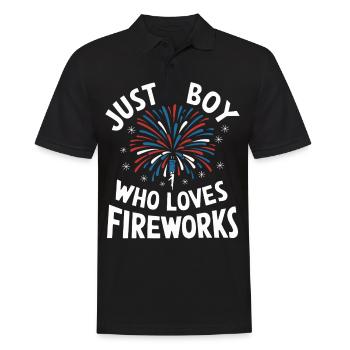 Pyrotechnie Feux d’artifice Pyrotechnie - Polo Homme - noir - Devant - Kai (181cm)