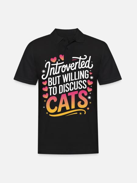 Introvert, antisocial, introvert - Men's Polo Shirt - black