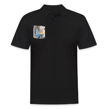 Nur ein weiterer Tropfen... - Männer Poloshirt - Schwarz - Vorne - Kai (181cm)