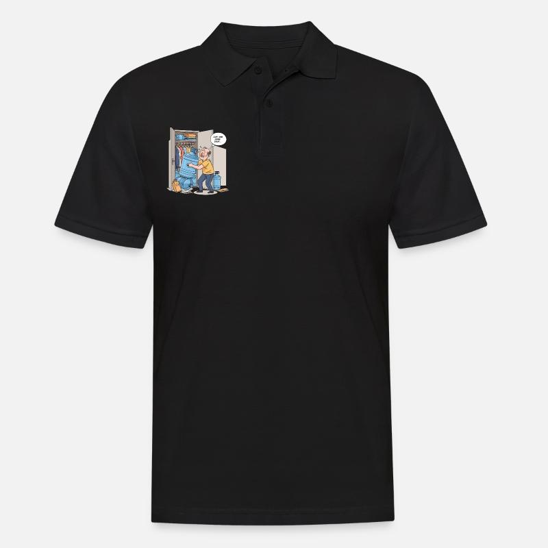 Nur ein weiterer Tropfen... - Männer Poloshirt - Schwarz