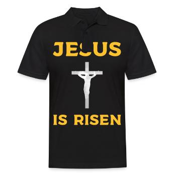 Jésus-Christ Croix Bible Bible Christianisme - Polo Homme - noir - Devant - Kai (181cm)