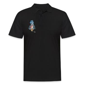 Monster Animals - Tronçonneuse Licorne - Polo Homme - noir - Devant - Kai (181cm)