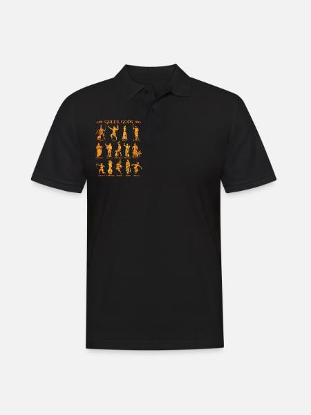 Dieux de la mythologie grecque - Polo Homme - noir