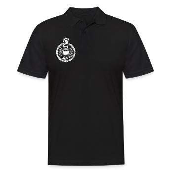 Café et Magyar Vizsla - Polo Homme - noir - Devant - Kai (181cm)