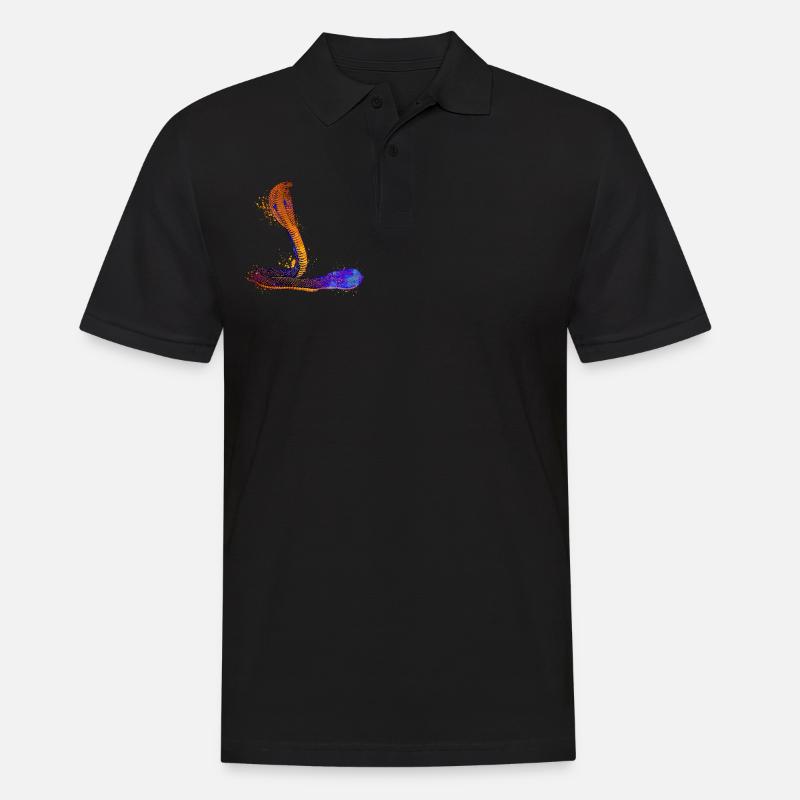 Cobra coloré - Polo Homme - noir