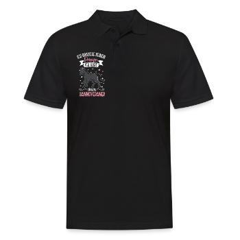 Ich brauche keinen Prinzen - Hannoveraner - Männer Poloshirt - Schwarz - Vorne - Kai (181cm)