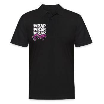 Wrap Wrap Wrap Crap - Soie aérienne - Polo Homme - noir - Devant - Kai (181cm)