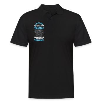Die meisten Pferde haben Besitzer - Hannoveraner - Männer Poloshirt - Schwarz - Vorne - Kai (181cm)