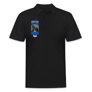 Wer braucht schon einen Freund - Friesen - Männer Poloshirt - Schwarz - Vorne - Kai (181cm)