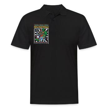 Le dieu aztèque de la guerre - Huitzilopochtli - Polo Homme - noir - Devant - Kai (181cm)