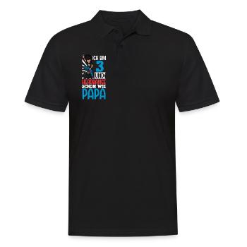 Ich bin 3 - Jungen Rocker - Männer Poloshirt - Schwarz - Vorne - Kai (181cm)