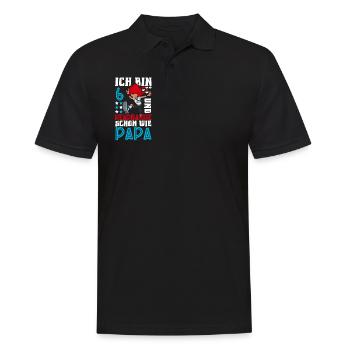 Ich bin 6 - Mädchen Rocker - Männer Poloshirt - Schwarz - Vorne - Kai (181cm)