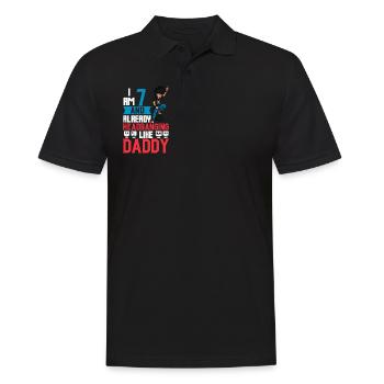 I' - Young Rocker - Men's Polo Shirt - black - Front - Kai (181cm)