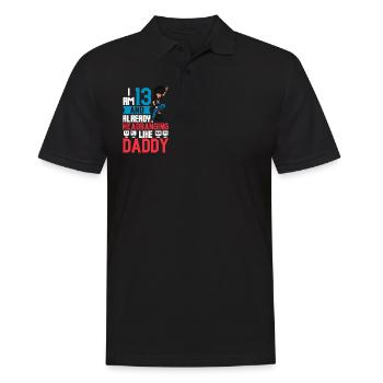 I'm 13 - Young Rocker - Men's Polo Shirt - black - Front - Kai (181cm)