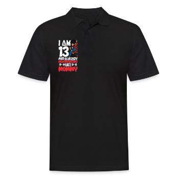 I'm 13 - Young Rocker - Men's Polo Shirt - black - Front - Kai (181cm)