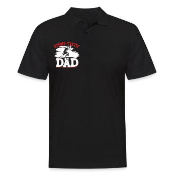 Best dad with prosthetic leg - Men's Polo Shirt - black - Front - Kai (181cm)