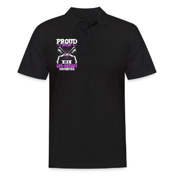 Proud mother - prosthetic leg - Men's Polo Shirt - black - Front - Kai (181cm)