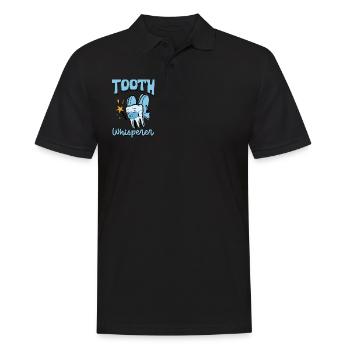Tooth Whisperer - Dental Assistant - Men's Polo Shirt - black - Front - Kai (181cm)