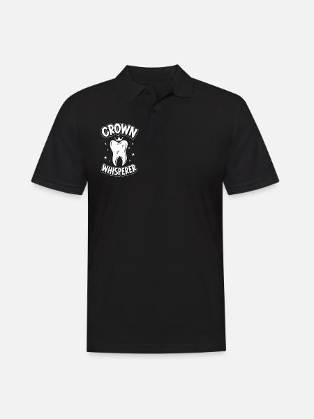 Crown Whisperer - Technicien dentaire - Polo Homme - noir