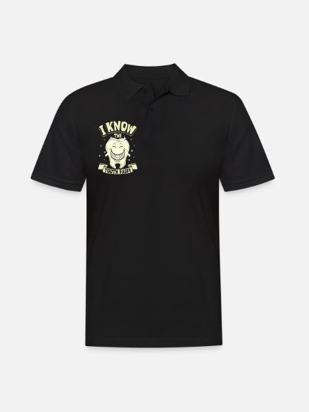 Ich kenne die Zahnfee - Zahnarzt - Männer Poloshirt - Schwarz