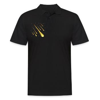Étoiles filantes - Polo Homme - noir - Devant - Kai (181cm)