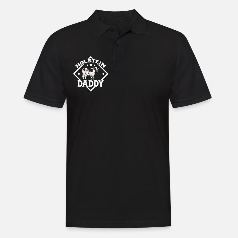 Holstein Daddy - Holstein Beef - Men's Polo Shirt - black