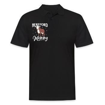 Hereford Mommy - Boeuf Hereford - Polo Homme - noir - Devant - Kai (181cm)