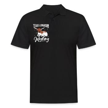 Texas Longhorn Mommy - Texas Longhorn Beef - Polo Homme - noir - Devant - Kai (181cm)