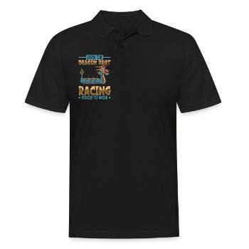 Born for Dragon Boat Racing - Drachenboot - Männer Poloshirt - Schwarz - Vorne - Kai (181cm)