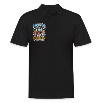 Certified babysitter - Men's Polo Shirt - black - Front - Kai (181cm)