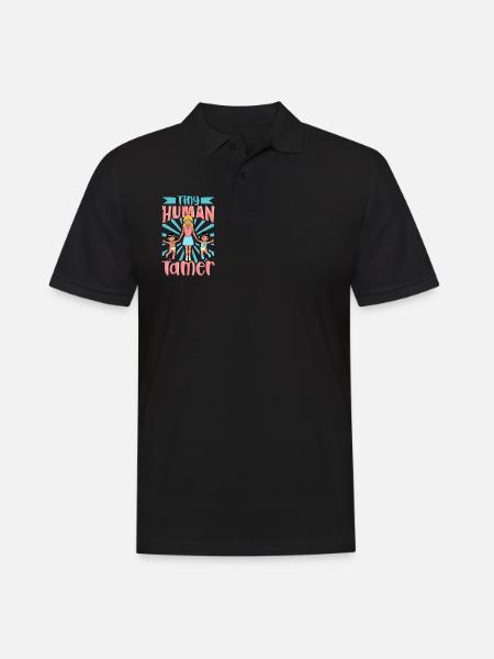 Taming Minihumans - Educator - Men's Polo Shirt - black