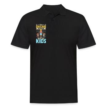 Children in day care - childminder - Men's Polo Shirt - black - Front - Kai (181cm)