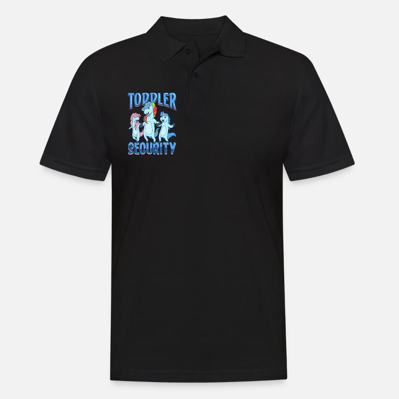 Kleinkind Security - Babysitter - Männer Poloshirt - Schwarz