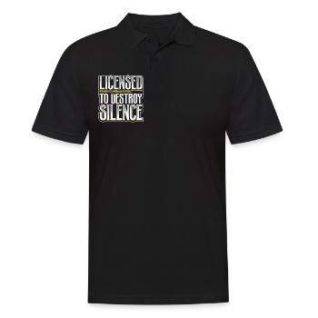 Lizenz zum Krach machen - Fagott - Männer Poloshirt - Schwarz - Vorne - Kai (181cm)