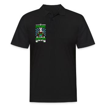 Un nain de jardin par jour - nain de jardin - Polo Homme - noir - Devant - Kai (181cm)