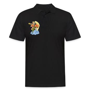 Slavic god Stribog - Men's Polo Shirt - black - Front - Kai (181cm)