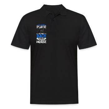 Mein Lieblingsplatz - Friesian - Männer Poloshirt - Schwarz - Vorne - Kai (181cm)