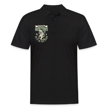 Chasser les fantômes la nuit - chasseurs de fantômes - Polo Homme - noir - Devant - Kai (181cm)