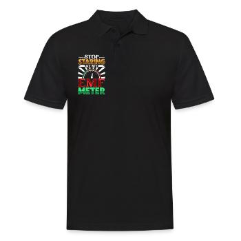 Don't stare at my EMF meter - ghostbusters - Men's Polo Shirt - black - Front - Kai (181cm)