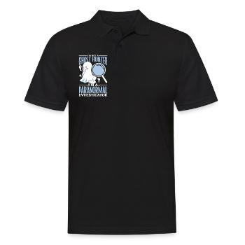 Ich bin paranormaler Ermittler - Männer Poloshirt - Schwarz - Vorne - Kai (181cm)