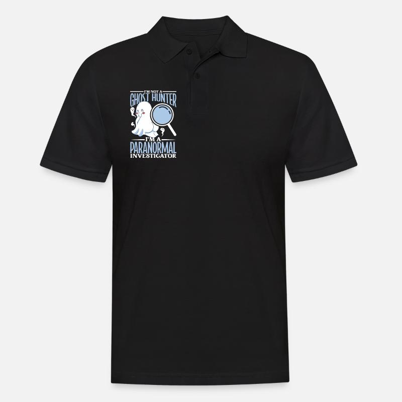 Ich bin paranormaler Ermittler - Männer Poloshirt - Schwarz