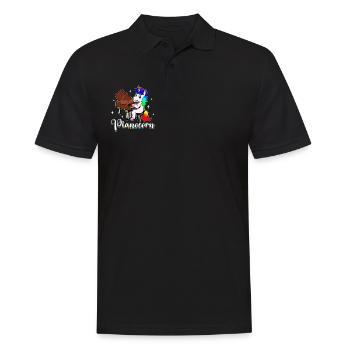 Pianocorn - Licorne au piano - Polo Homme - noir - Devant - Kai (181cm)