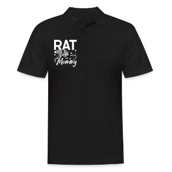 Rattenbesitzer - Ratten Mama - Männer Poloshirt - Schwarz - Vorne - Kai (181cm)