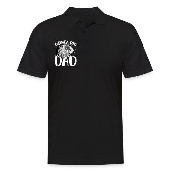 Propriétaire de cochon d’Inde - Papa cochon d’Inde - Polo Homme - noir - Devant - Kai (181cm)