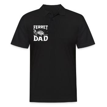 Frettchenbesitzer - Frettchen Papa - Männer Poloshirt - Schwarz - Vorne - Kai (181cm)