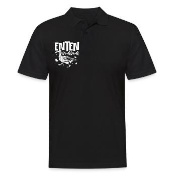 Entenliebhaber - Enten Mama - Männer Poloshirt - Schwarz - Vorne - Kai (181cm)