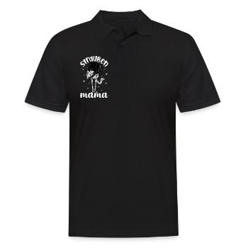 Straußenliebhaber - Straußen Mama - Männer Poloshirt - Schwarz - Vorne - Kai (181cm)