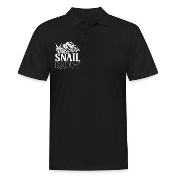 Snail Owner - Snail Daddy - Men's Polo Shirt - black - Front - Kai (181cm)