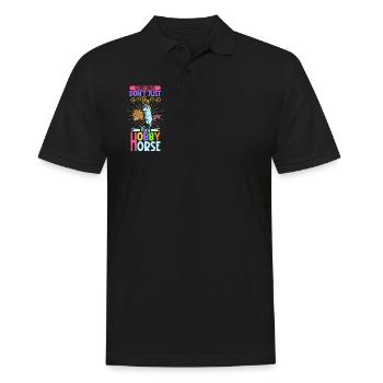 Les licornes peuvent faire plus que voler - Hobby Horsing - Polo Homme - noir - Devant - Kai (181cm)