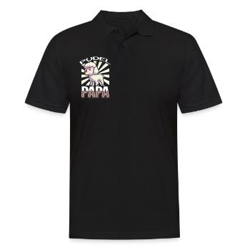 Poodle Dad - Poodle - Men's Polo Shirt - black - Front - Kai (181cm)